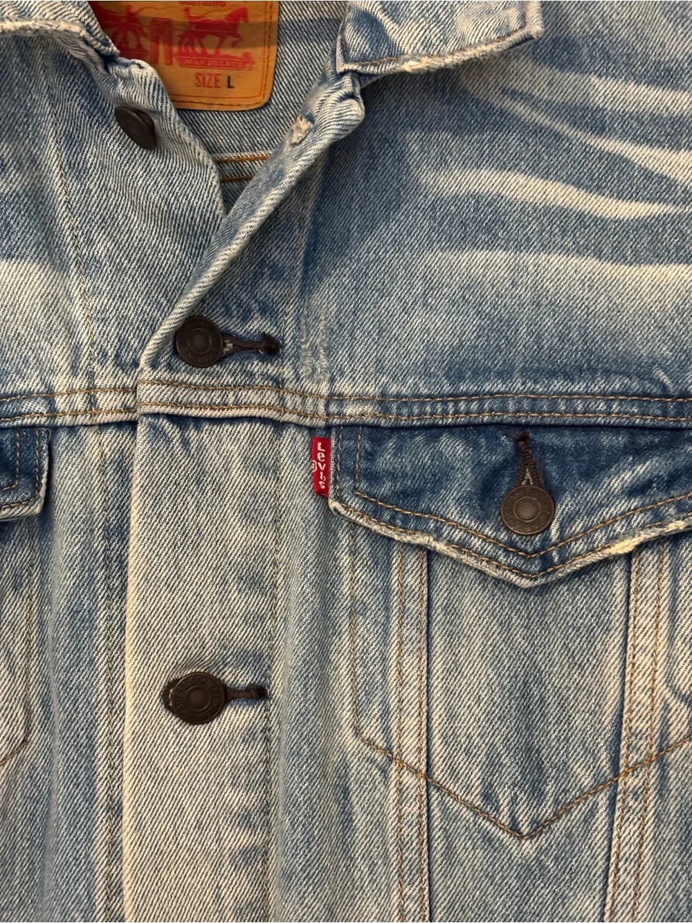Levi's Light Blue Denim Jacket - Picture 7 of 10